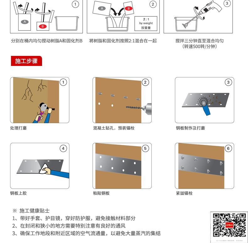 包钢阳山粘钢加固施工过程